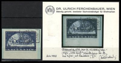 Briefstück - Österr - WIPA glatt vom Bogenunterrand mit Künstlerhaus - Sonderstpl. vom 8. Juli auf Briefstück, - Francobolli e cartoline