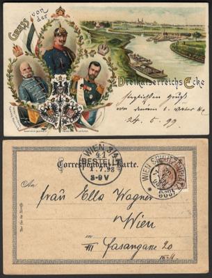 Poststück/Briefstück/gestempelt/(*) - Partie - Briefmarken und Ansichtskarten