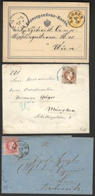 Poststück/Briefstück - Partie Poststücke meist Österr. Monarchie, - Známky a pohlednice