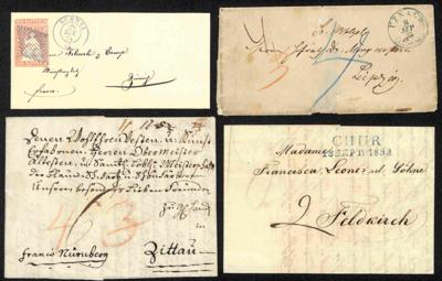 Poststück - Kl. Partie meist Vorphila Schweiz, - Stamps and postcards