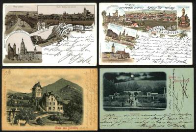 Poststück - Kl. Partie Poststücke - Briefmarken und Ansichtskarten