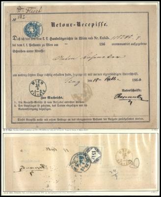 Poststück - Österr. 1866 - Retour - Francobolli e cartoline