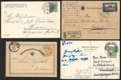Poststück - Österr. ab Monarchie - 17 Belege meist mit Stempeln von Schlössern, - Známky a pohlednice