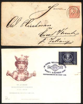 Poststück - Österreich - Partie div. Poststücke ab 1867, - Stamps and postcards