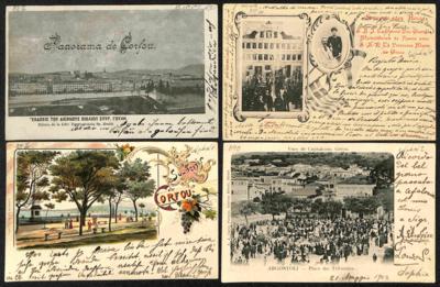 Poststück - Partie alte Ganzsachen Griechenland u.a. mit Bildganzsachen aus Corfu (div.), - Stamps and postcards