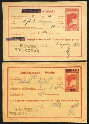 Poststück - Partie Ganzsachen frühes Jugoslawien und Bulgarien, - Briefmarken und Ansichtskarten
