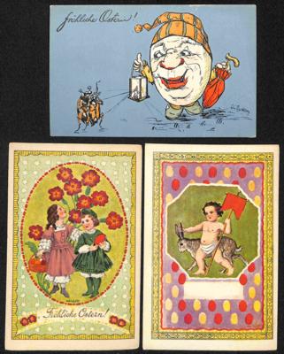 Poststück - Partie Motivkarten "Ostern" u.a. div. Karten Künstler W. List, - Francobolli e cartoline