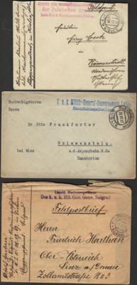 Poststück - Partie Österr. Feldpost WK I u.a. in Polen, - Francobolli e cartoline