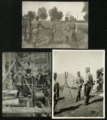 Poststück - Reichh. Partie Fotos Österr. Militaria WK I Ost - und Südfront in unterschiedl. Formaten, - Známky a pohlednice