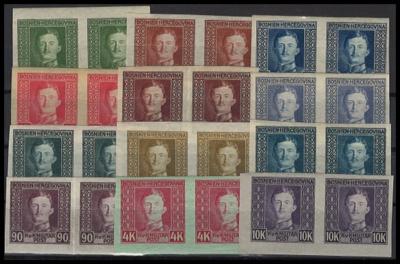 ** - Bosnien 1917 ex Nr.124-141U - Briefmarken und Ansichtskarten