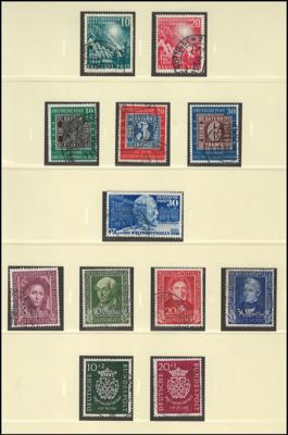 .gestempelt - Deutschland 1949-2015 gut ausgebaute Sammlung BRD mit Bogen- und Rollenmarken, - Briefmarken und Ansichtskarten