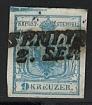 .gestempelt - Österreich 1850 5H I Magistris P222 (Index 16) mit Balken oben, - Známky a pohlednice