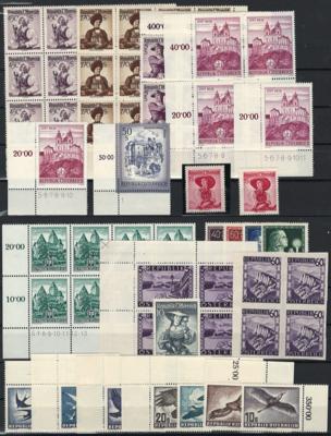 **/gestempelt/(*) - Partie Österr. ab 1945, - Briefmarken und Ansichtskarten