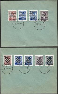 */gestempelt/Poststück - Partie Kroatien meist um 1941, - Francobolli e cartoline