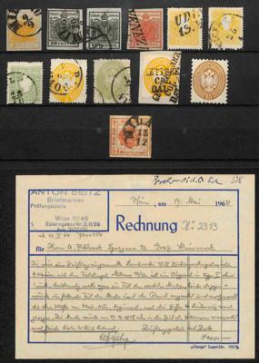 .gestempelt/*/Poststück - Sammlung Lombardei u.a. Nr. 6I gestempelt und Nr. 19 Briefstück, - Francobolli e cartoline