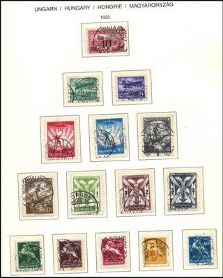 .gestempelt - Ungarn Sammlung 1871-1944mit Blocks 1-9, - Francobolli e cartoline