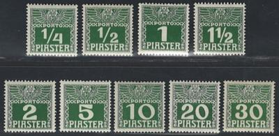 **/* - Österr. Levante Porto Nr. 6-14yb, - Briefmarken und Ansichtskarten