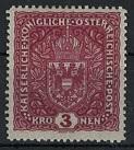 * - Österreich 1916 Nr.201 II (3 K braunkarmin) Breitformat, - Briefmarken und Ansichtskarten