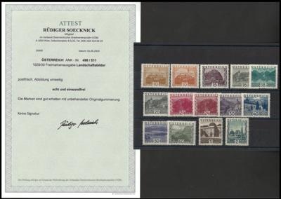** - Österreich Nr.498-511 (Große - Briefmarken und Ansichtskarten
