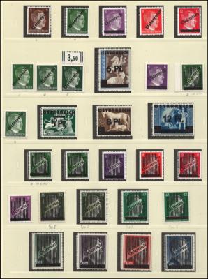 ** - Österreich Sammlung 1945-2000 mit Wiener Provisorien, - Francobolli e cartoline