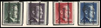 ** - Österreich Sammlung 1945-64 mit Wiener und Grazer Provisorien (1RM-5RM Aufdruck fett, - Známky a pohlednice