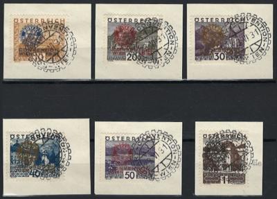 Briefstück - Österr. Rotarier auf 6 Briefstkn. mit - Briefmarken und Ansichtskarten
