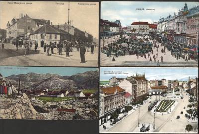 Poststück - Ansichtskarten ab Monarchie mit viel Kroatien, - Známky a pohlednice