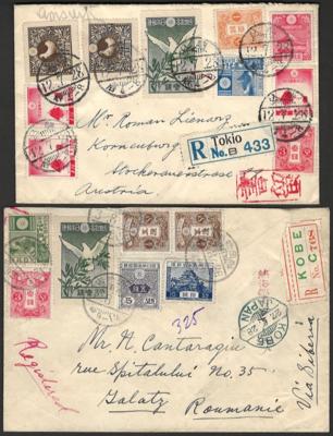 Poststück - Interess. Partie Poststücke Japan ab ca. 1901, - Známky a pohlednice