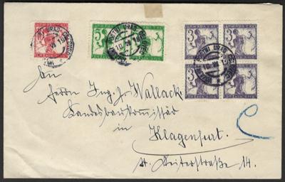 Poststück - Jugosl. Besetzung von KLAGENFURT - Kuvert vom 10. VII. 1919 innerhalb Klagenfurts, - Briefmarken und Ansichtskarten