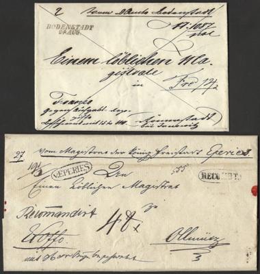 Poststück - Österr. - Mähren 1840/47 9 ex-offo Briefe, - Briefmarken und Ansichtskarten