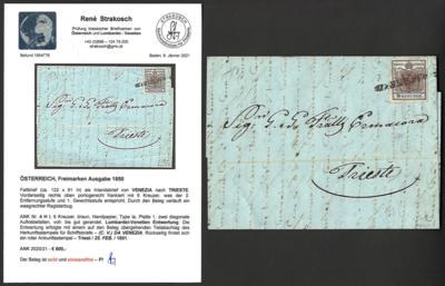 Poststück - Österreich 1850 4H I auf - Francobolli e cartoline
