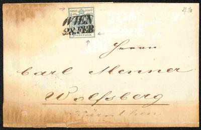 Poststück - Österreich 1850 5H I Magistris - Briefmarken und Ansichtskarten