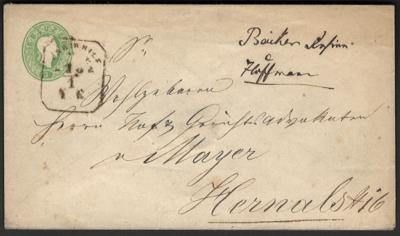 Poststück - Österreich 1861 3 Kr Briefumschlag - Francobolli e cartoline