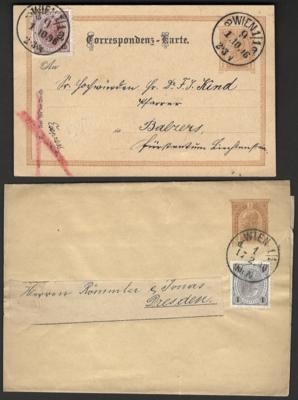 Poststück - Österreich 1890/1900 5 Poststücke - Známky a pohlednice