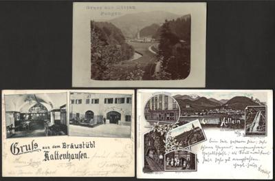 Poststück - Partie AK Salzburg u.a. auch miut Lithos, - Briefmarken und Ansichtskarten