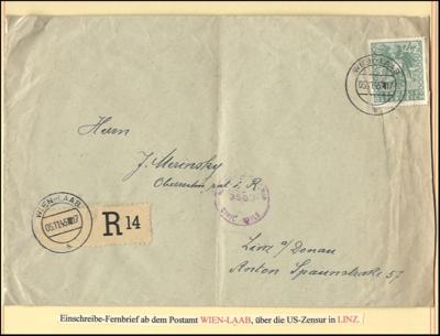 Poststück - Partie Belege aus dem südl. "Groß" Wien LAAB, - Briefmarken und Ansichtskarten