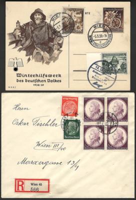 Poststück - Partie Belege Österr. bzw. meist - Známky a pohlednice