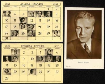 Poststück - Partie Ross - Schauspieler- Fotokarten u.a. mit Charlie Chaplin, - Briefmarken und Ansichtskarten