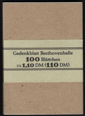 ** - BRD Block Nr. 2 (Beethovenhalle - Stamps and postcards