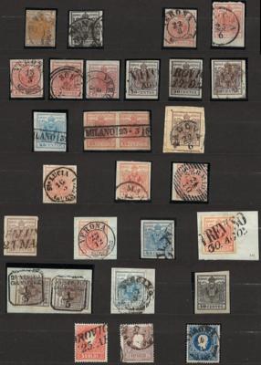 .gestempelt/Briefstück - Lombardei-Venetien, - Stamps and postcards