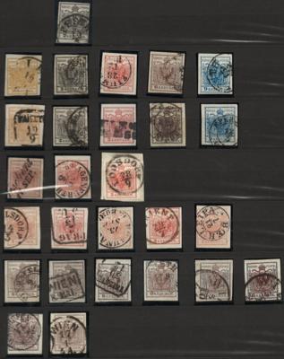 .gestempelt/Briefstück - Österreich Sammlung 1850-1906, - Briefmarken und Ansichtskarten