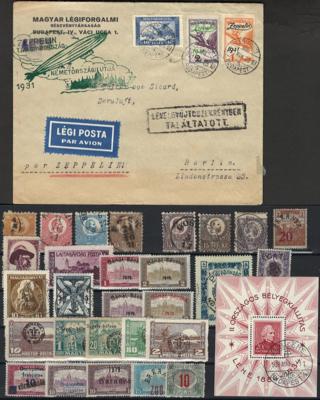 .gestempelt/*/Briefstück/Poststück - Sammlung Ungarn ca.1871/1946 mit Besetzungsausg., - Stamps and postcards