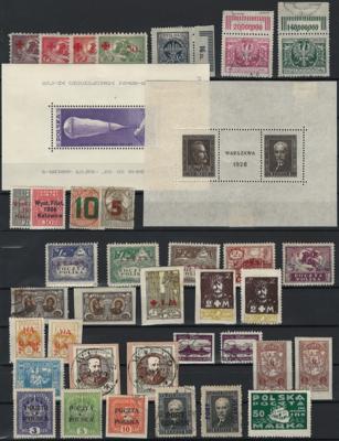 .gestempelt/*/Briefstück - Sammlung Polen - Stamps and postcards