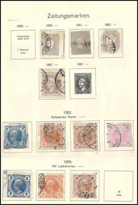 .gestempelt/*/** - Österr.- Sammlung  1850/1974, - Stamps and postcards