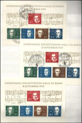 .gestempelt/** - Partie Blöcke BRD aus 1959/2002 mehrf., - Stamps and postcards