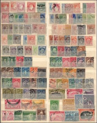 .gestempelt/*/(*)/** - Partie Philippinen und Malaysien (incl. Straits - Settlements), - Briefmarken und Ansichtskarten