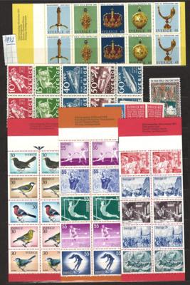 **/gestempelt - Partie Schweden ca. 1964/1993, - Stamps and postcards