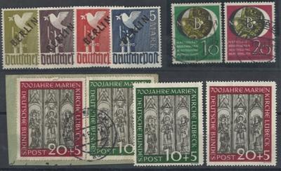 **/*/gestempelt - Reichh. Partie/ Sammlung BRD u. Berlin etc., - Stamps and postcards