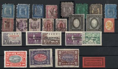 .gestempelt/* - Sammlung Finnland 1860/1964 mit etwas Ostkarelien, - Známky a pohlednice