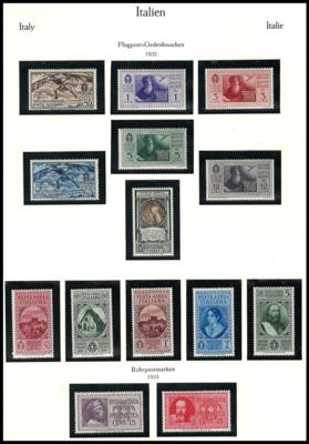 .gestempelt/*/** - Sammlung Italien ca.1863/1954, - Francobolli e cartoline